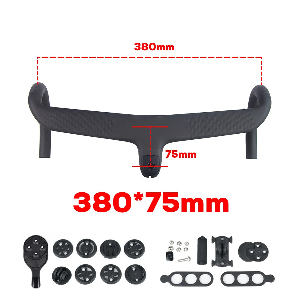 Full Internal Cable Routing Road Bicycle Drop Bar Carbon Integrated Handlebar