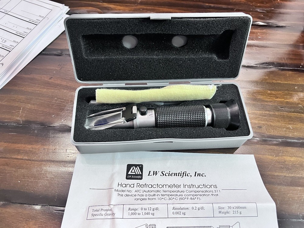 LW SCIENTIFIC Hand Refractometer ATC Automatic Temperature Compensation 311