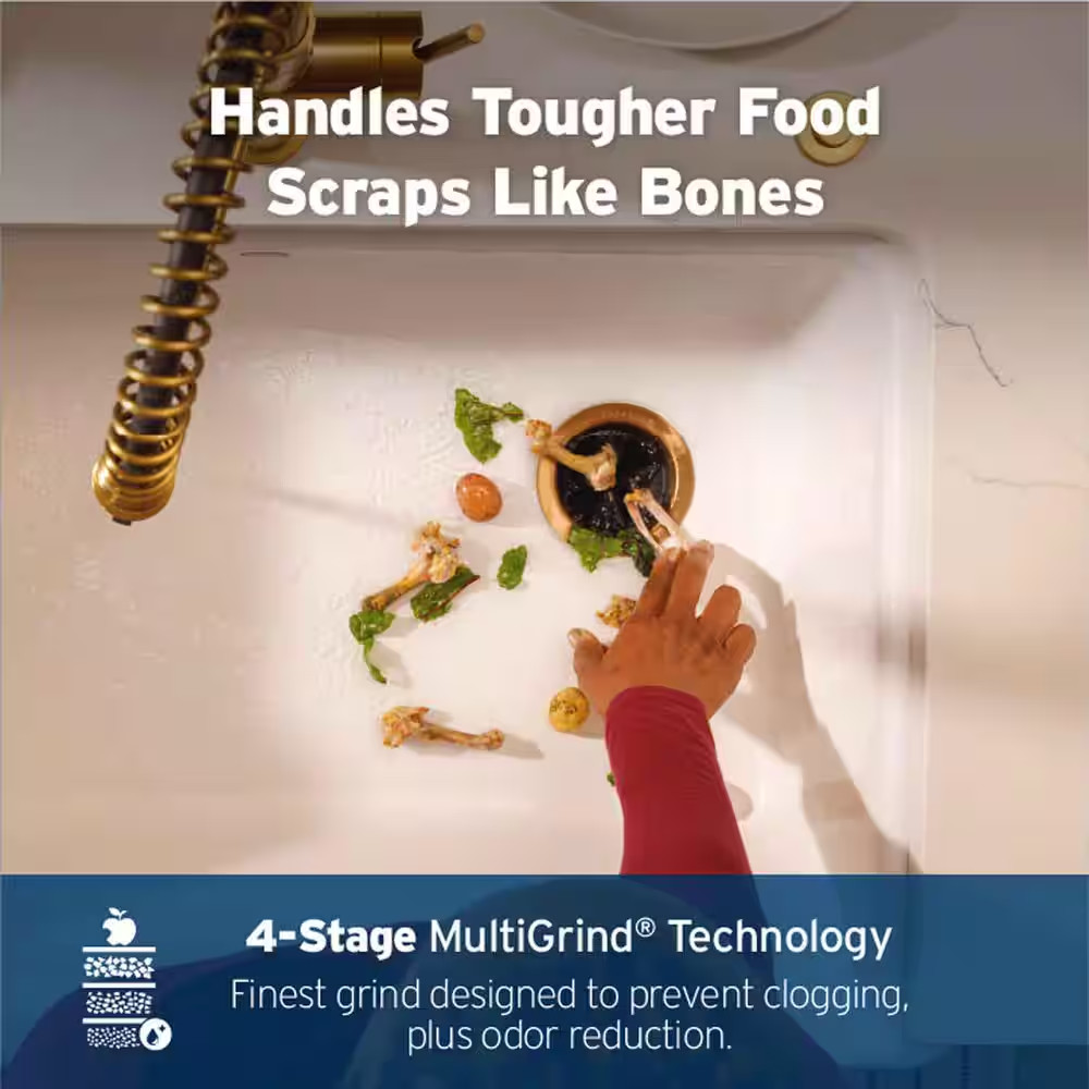 Evolution 1HP, 1 HP Garbage Disposal, Advanced Series EZ Connect Continuous Feed