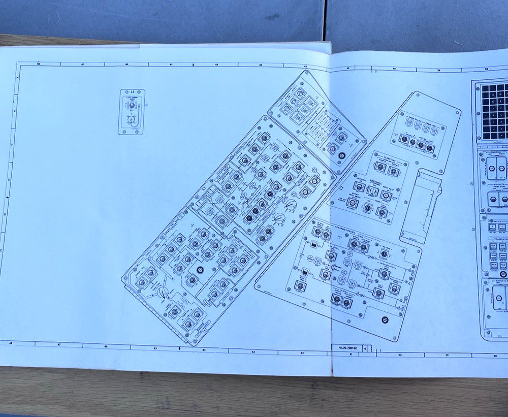 2 NASA Space Shuttle Orbiter Display & Control Panel Spacecraft Space Blueprint