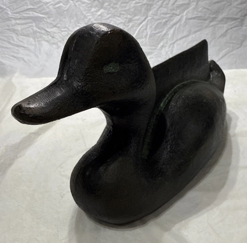 CAST IRON DUCK DECOY BOOT SCRAPER DOORSTOP Heavy