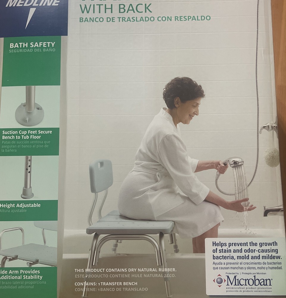 Medline Microban Medical Bath Bench