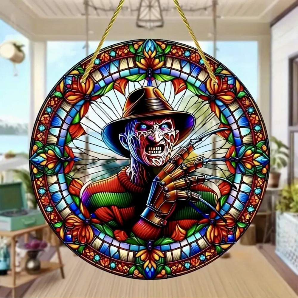 Suncatcher Stained Acrylic Flat 2-D 8” Freddy Gift