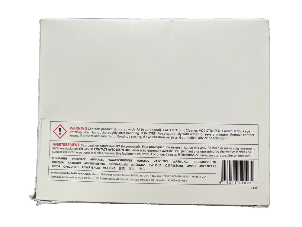24pk Thermal Printer Cleaning Cards 4x6 For Barcode Receipt Printers
