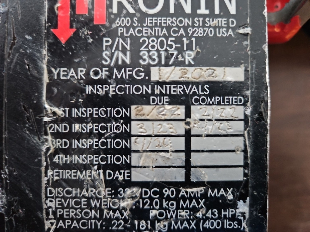 USED Ronin Power Ascender Kit