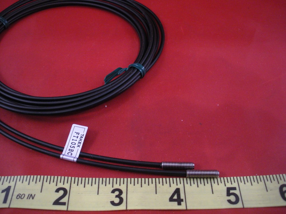 Takex FT105BC Sensor Through Beam Cable Pair Takenaka Threaded M4 Nib New