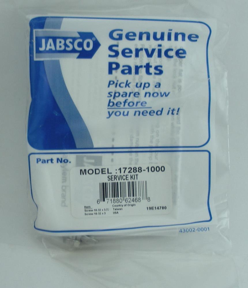 Jabsco 17288-1000 Macerator Stud Bolt Kit Stainless Steel