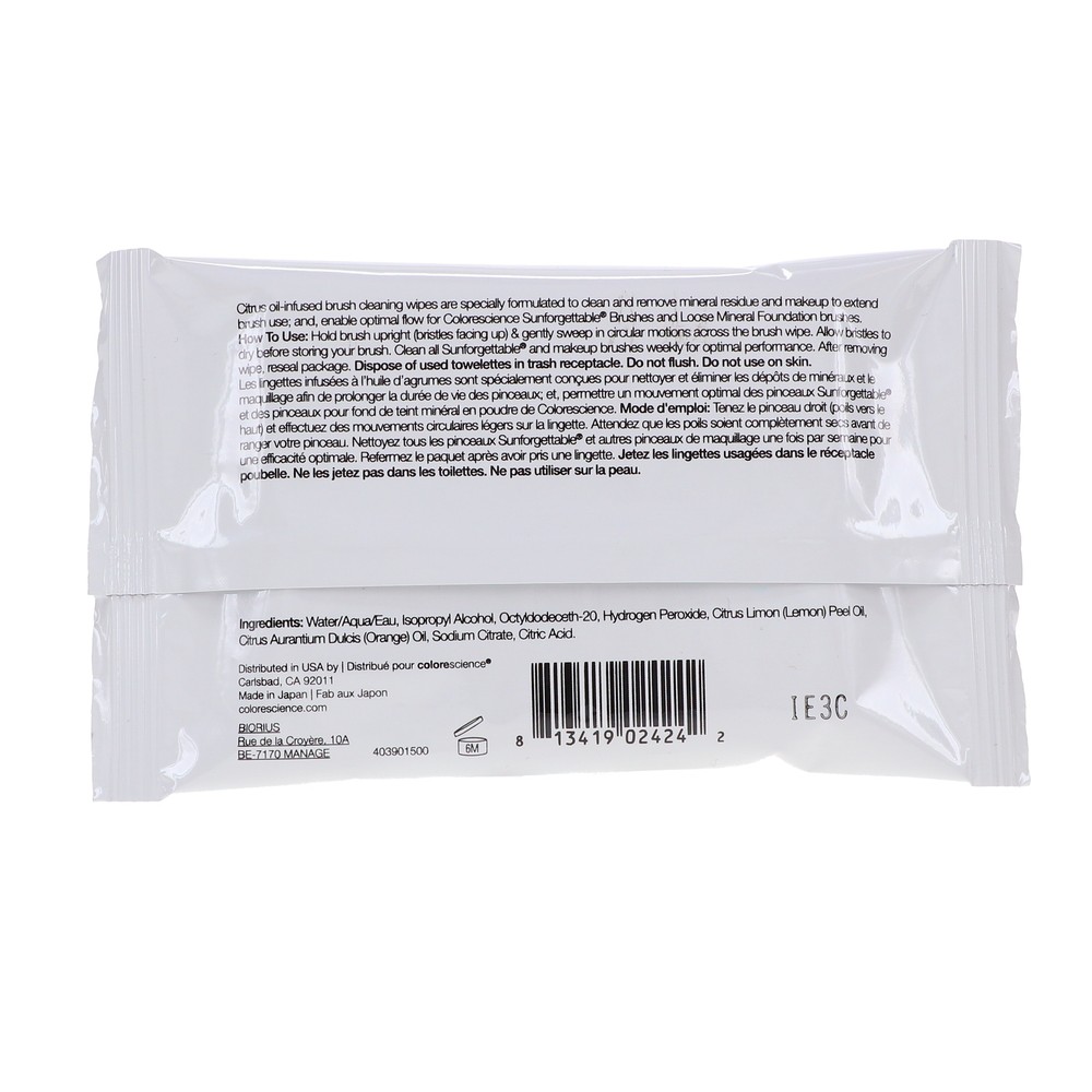 Colorescience Brush Cleaning Wipes 20 ct.