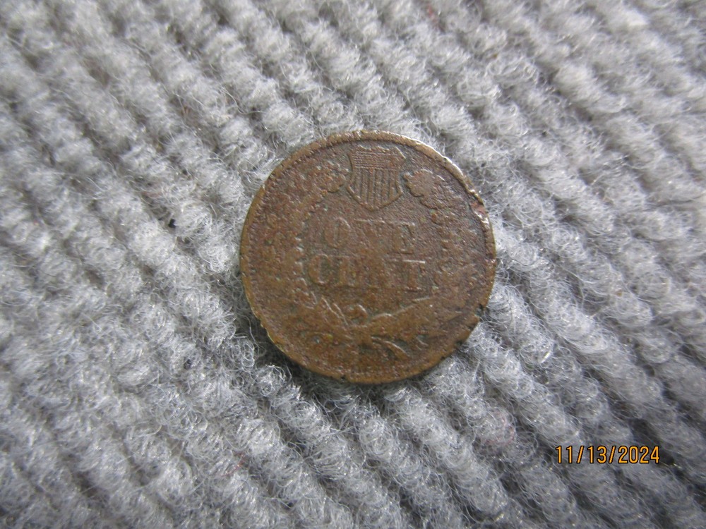 1865 1866 Indian Head One Cent Penny
