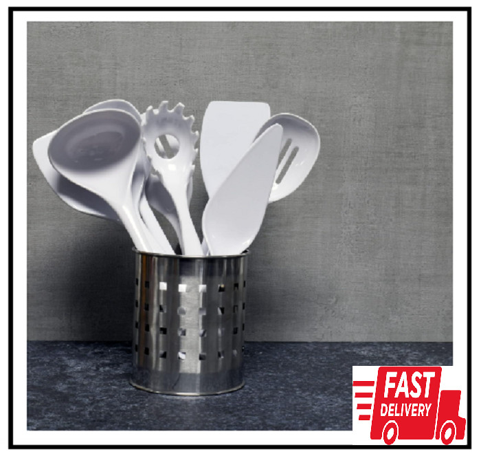 Chef Craft Basic Melamine Spatula/Turner, 11.25 inch, White