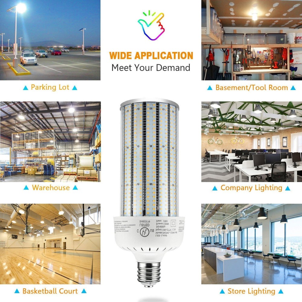 120W LED Corn Bulbs Light E39 Mogul Base Warehouse High Bay Light 6000K Daylight