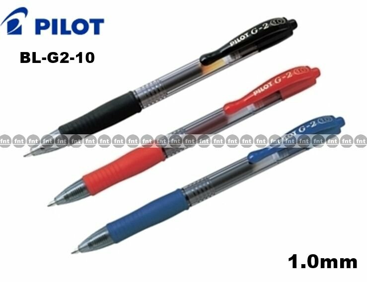 [Pilot] G2 Retractable Gel Rollerball Pen 1.0mm (Colors/Refills Select)