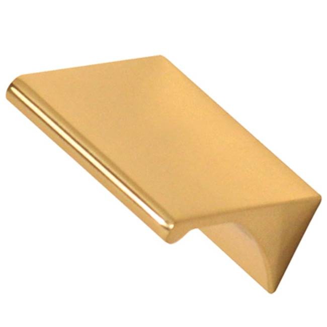 Alno A970-15-PB/NL Tab Pulls 1 1/2" Pull Unlacquered Brass