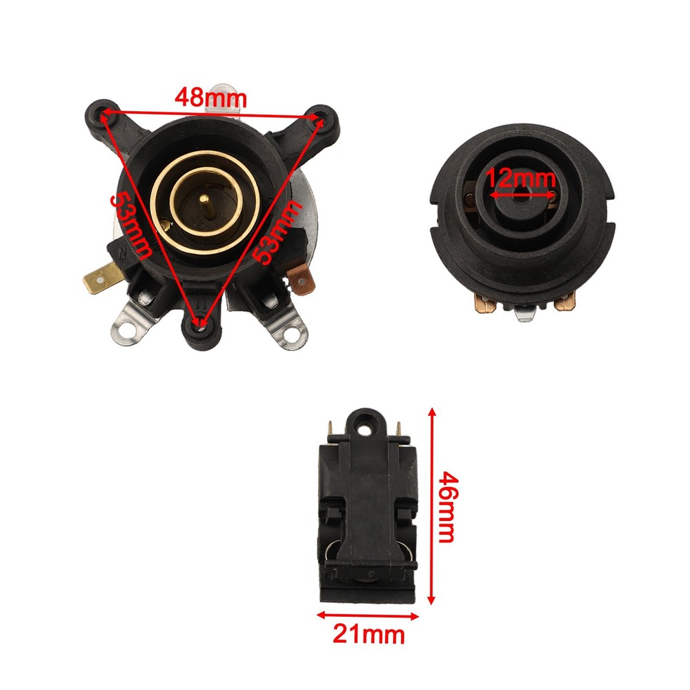 Electric Kettle Connection Socket and Thermostat Switch Three Piece Set