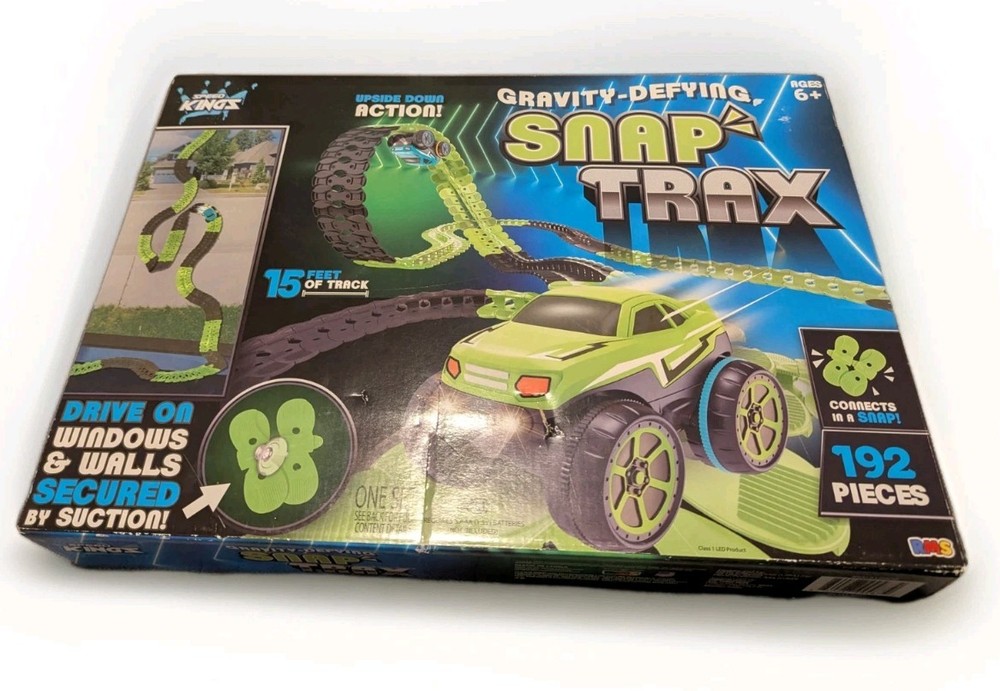 Speed Kingz Snap Trax Toy - Gravity Defying - Complete - Open Box