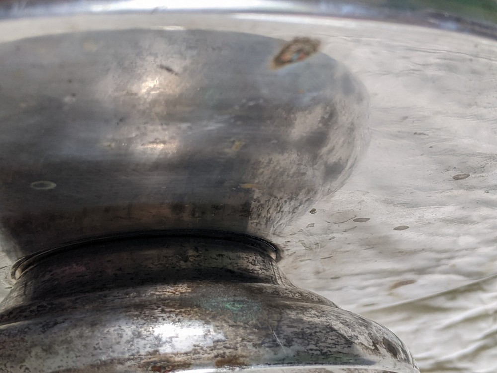 Vintage Sheridan Silver Plate Cake Stand 1950's  