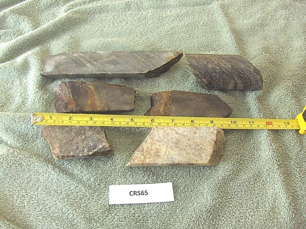 Split Core Samples From Alaska Gold Mine 6 Pieces Split Unsplit CRS65