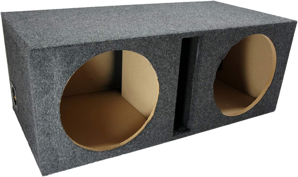 Dual 12" Sub Box Ported Vented Subwoofer Enclosure MDF Car Audio Stereo System