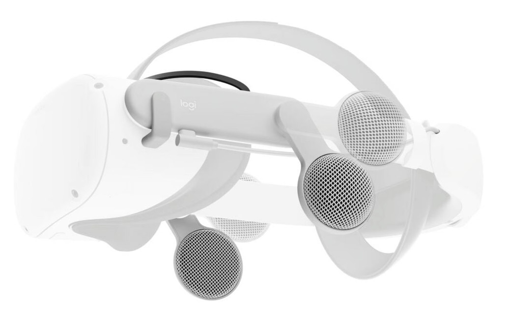 Oculus - Logitech Chorus Off-Ear Integrated Audio for Meta Quest 2 - White