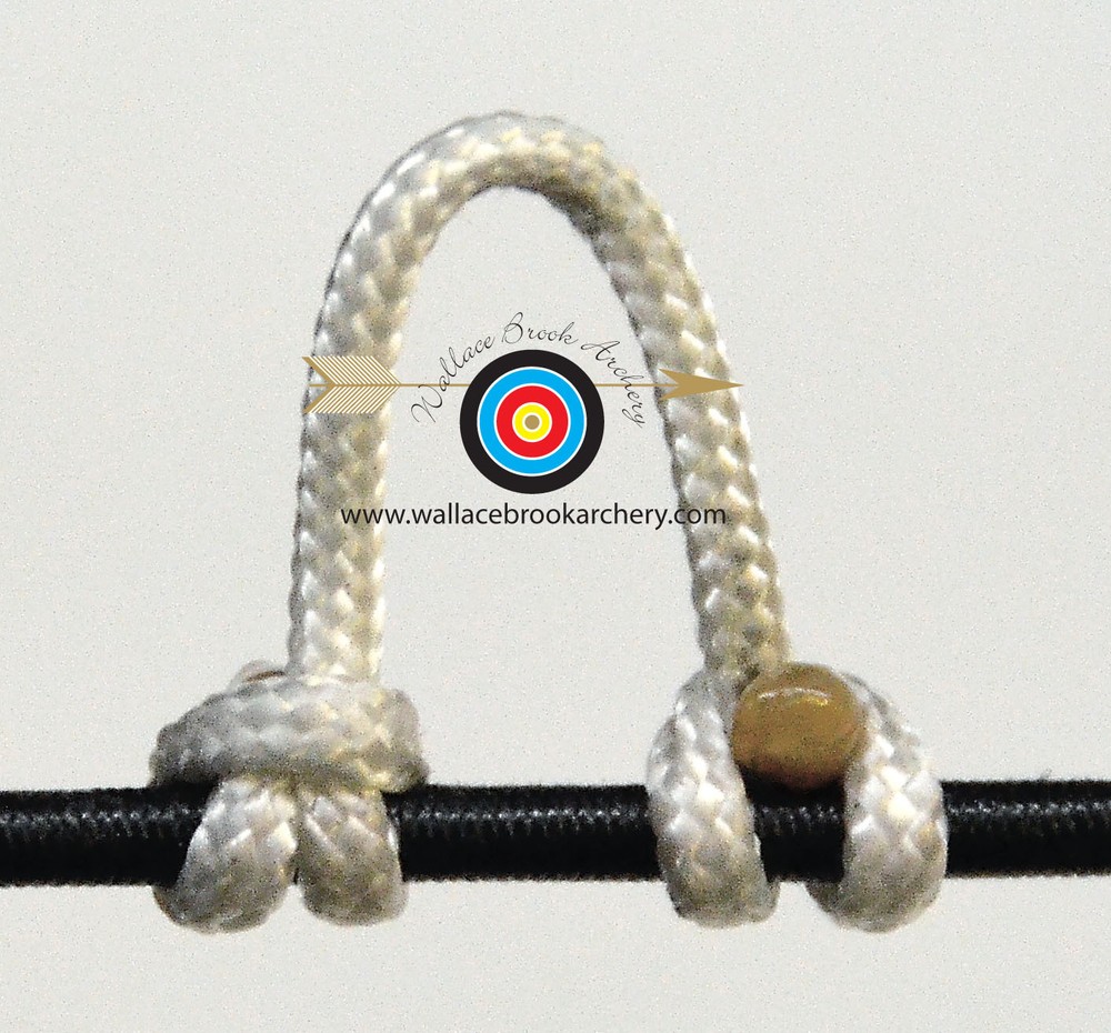 3 Pack White Archery Release Bow String Nock D Loop Bowstring BCY #24