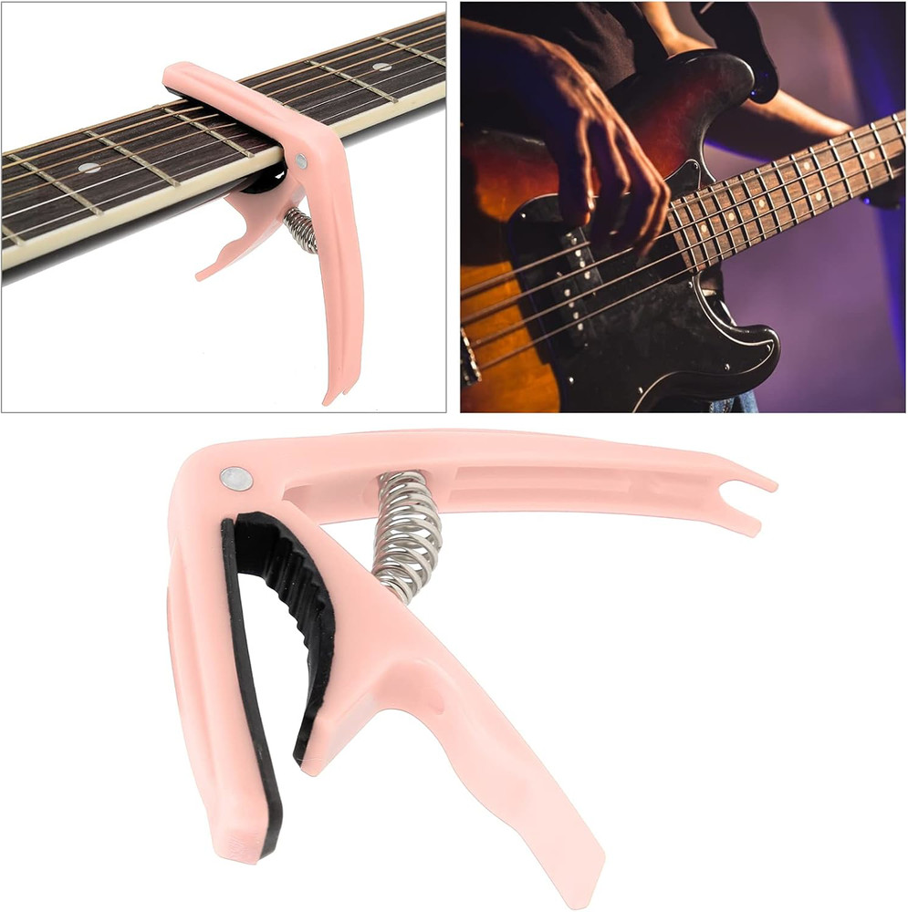Guitar Capo for 6-String Acoustic & Electric Guitars with Spring Clamp