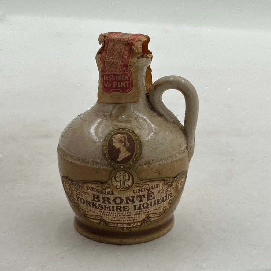 VTG Mini Bottle Empty Display Jug Collectible Bronte Yorkshire Liqueur