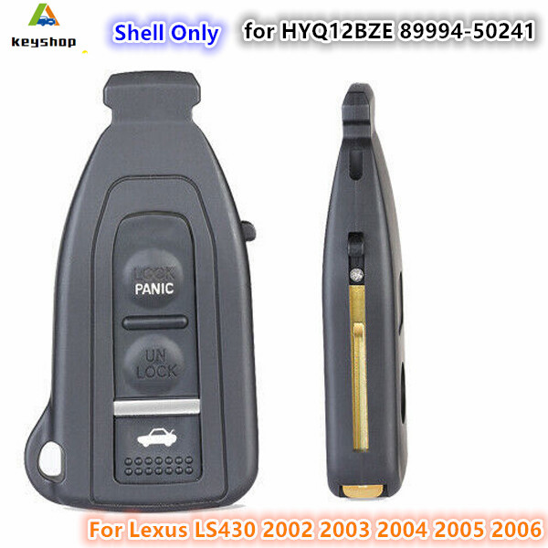 For Lexus LS430 2002 2003 2004 2005 2006 3 Button Remote Key Fob Shell Case