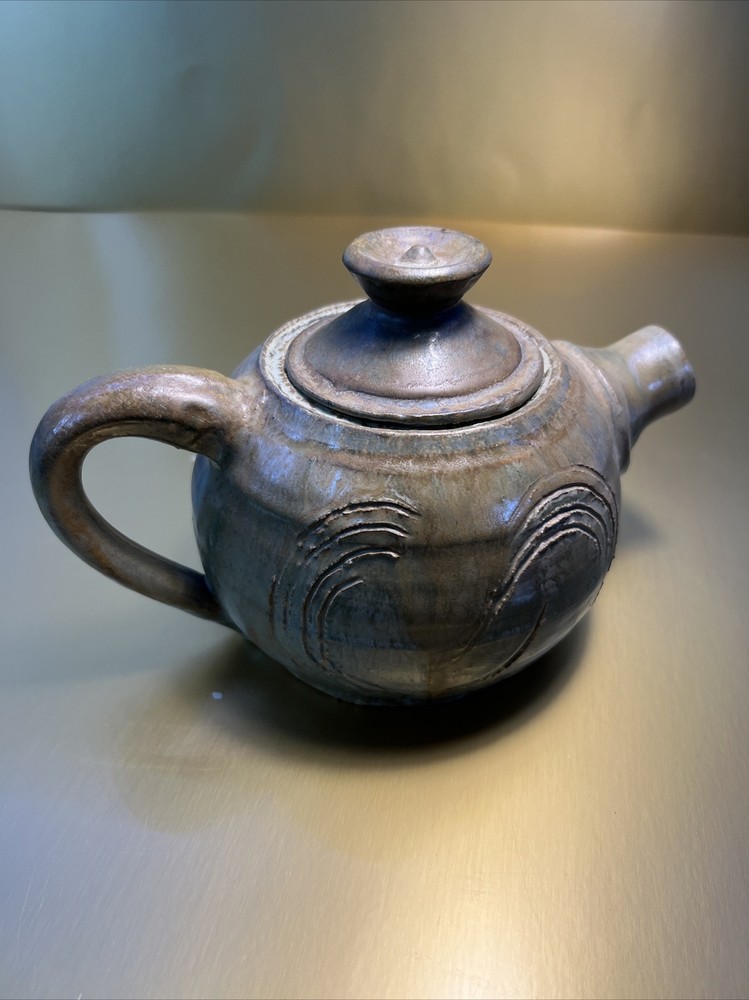 Unmarked Ceramic Teapot green