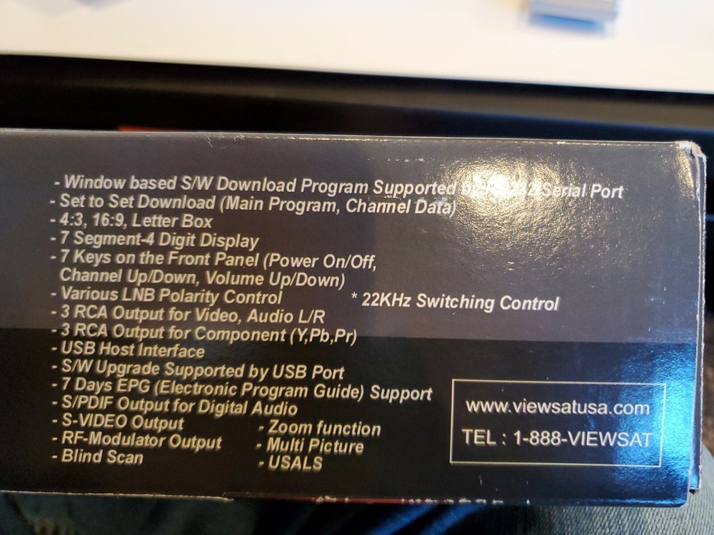ViewSat VS Pro DVB FTA Digital Satellite PVR Dual USB Receiver with remote
