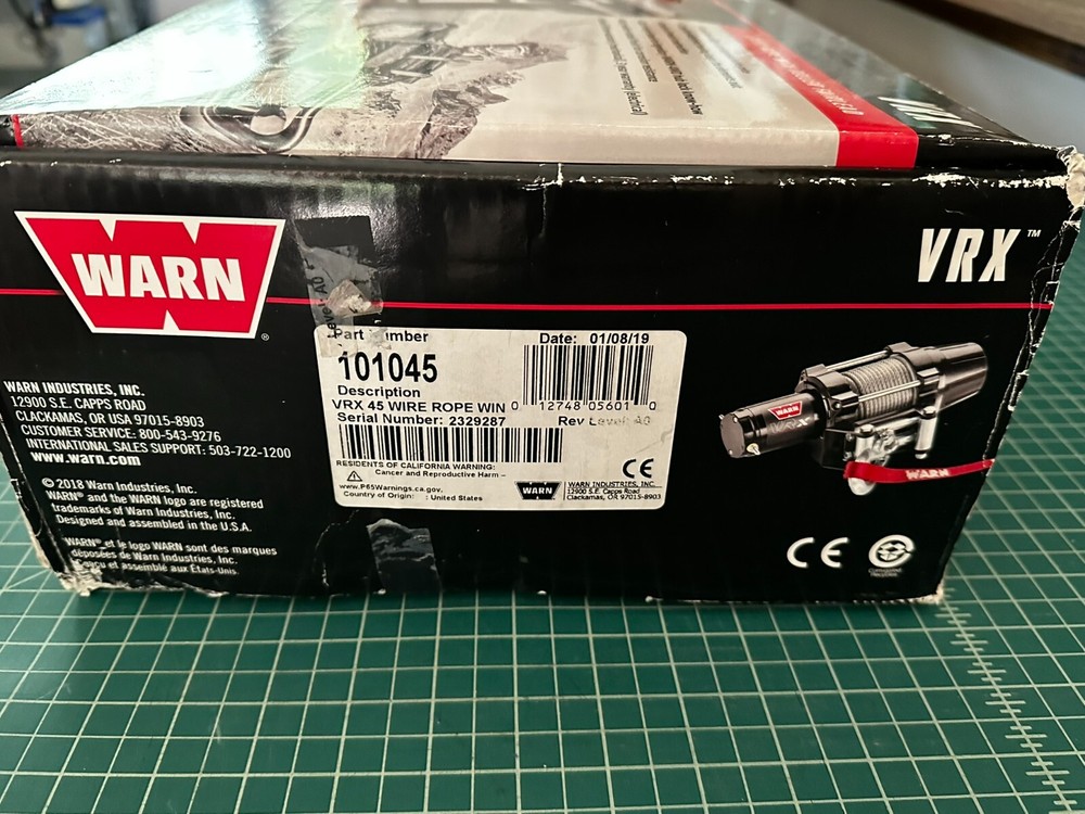 Warn VRX 45 Wire Rope Winch 101045