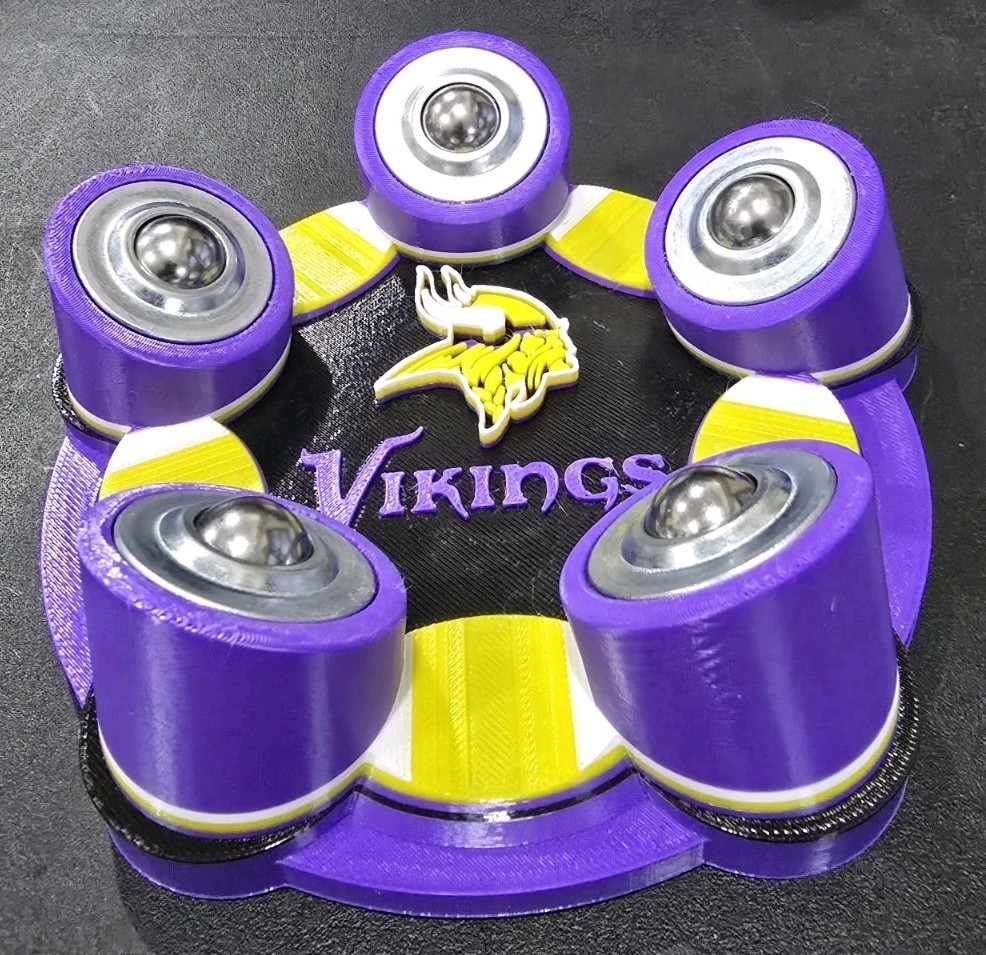 Bowling Ball Spinner - Custom - Vikings