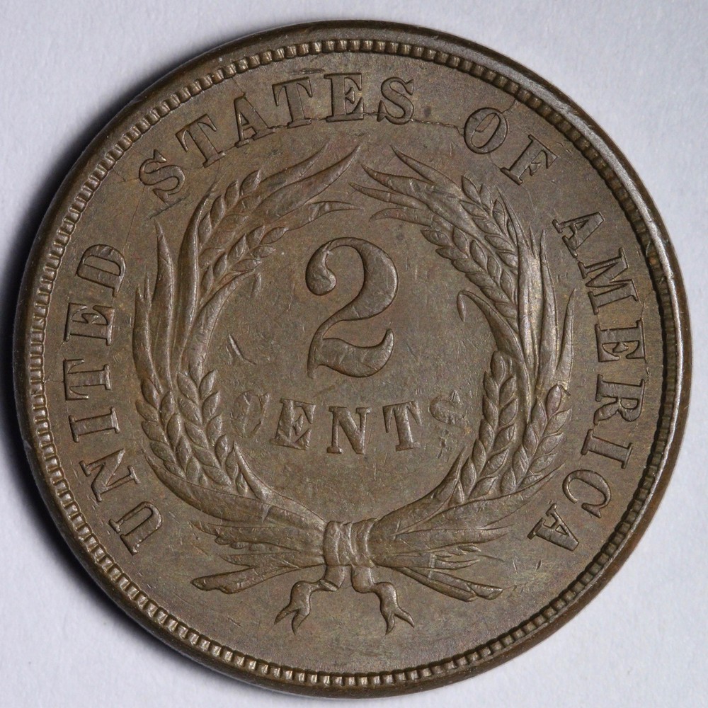 1865 Two Cent Piece UNC *UNCIRCULATED* MS E266 OTLK