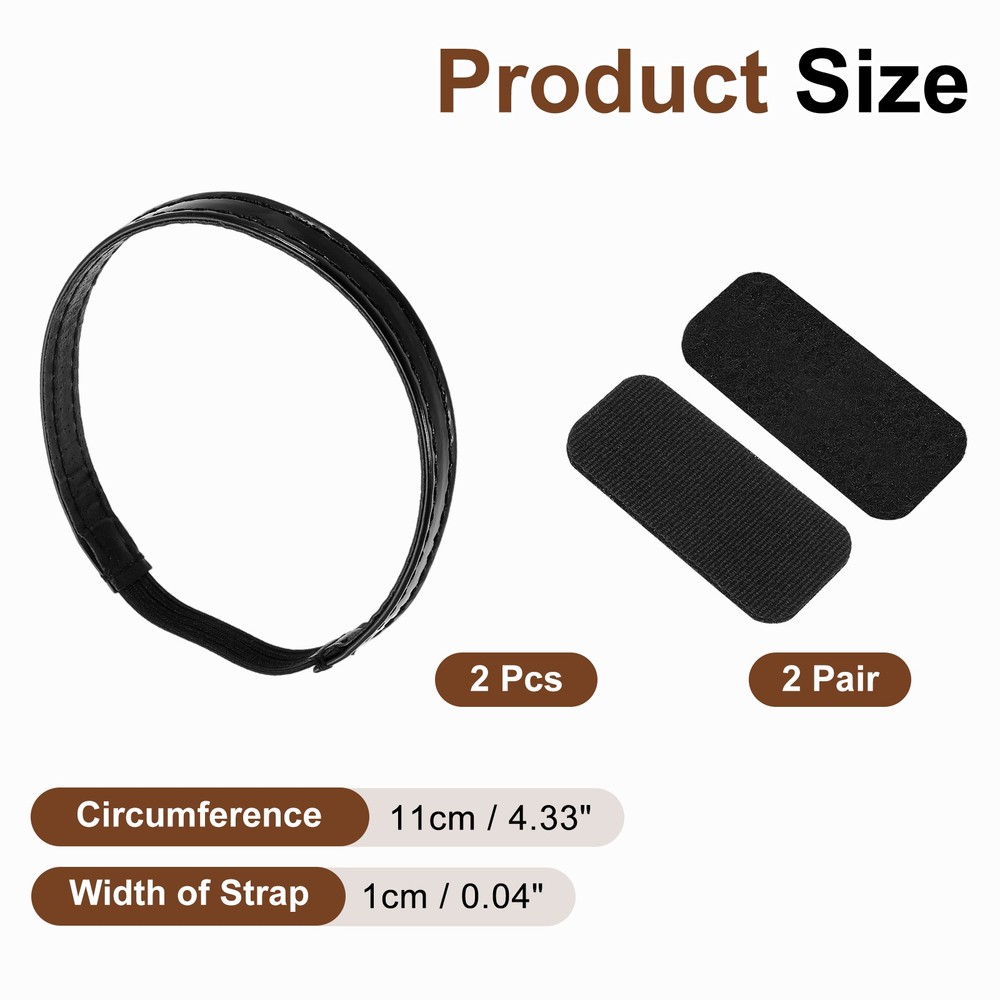 For adjustable high heel strap, glossy black