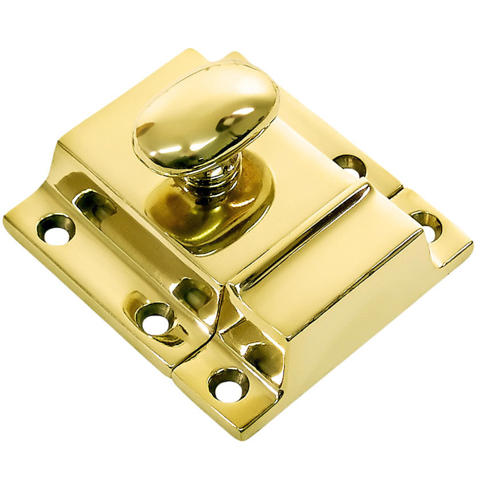 Unlacquered Brass "Eloise" Cabinet Latch