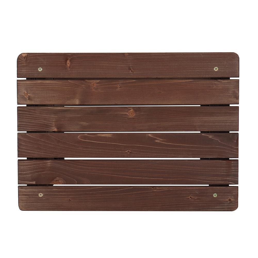 Wooden Side End Table Patio Coffee Bistro Rectangular Table Water-Resistant Yard