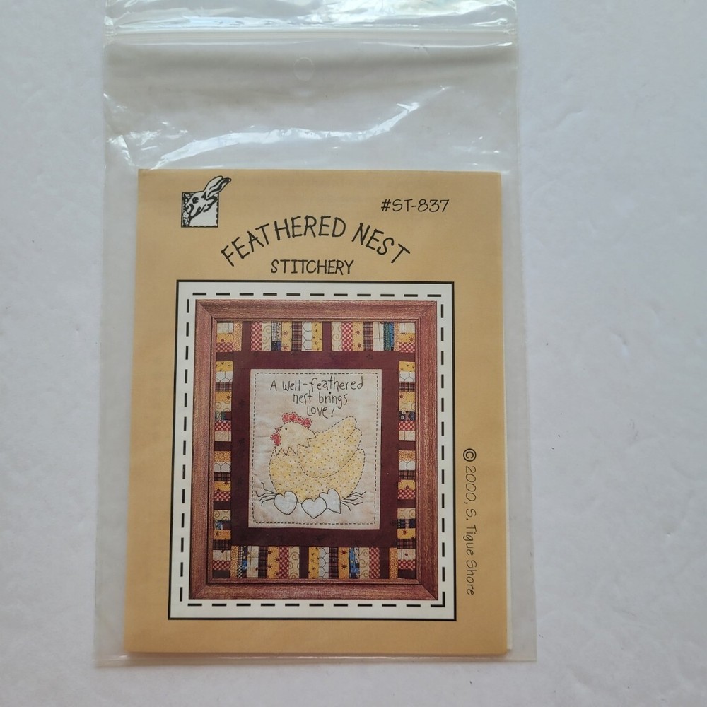 Feathered Nest Stitchery Pattern #ST-837 S Tigue Shore
