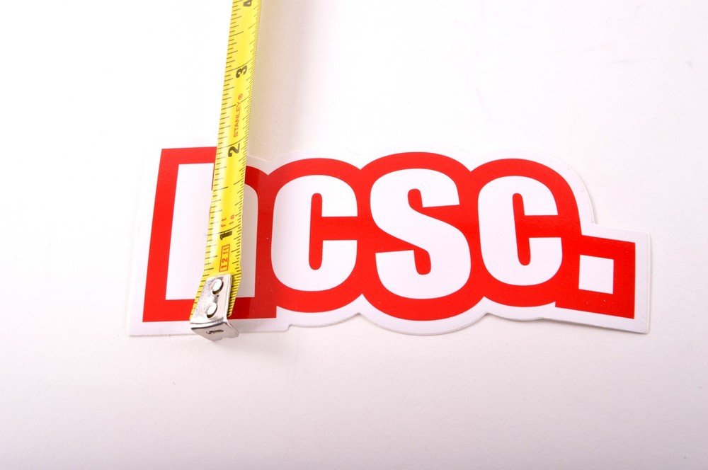 HIGH CASCADE SNOWBOARDING CAMP RED STICKER $4 HCSC Red Design