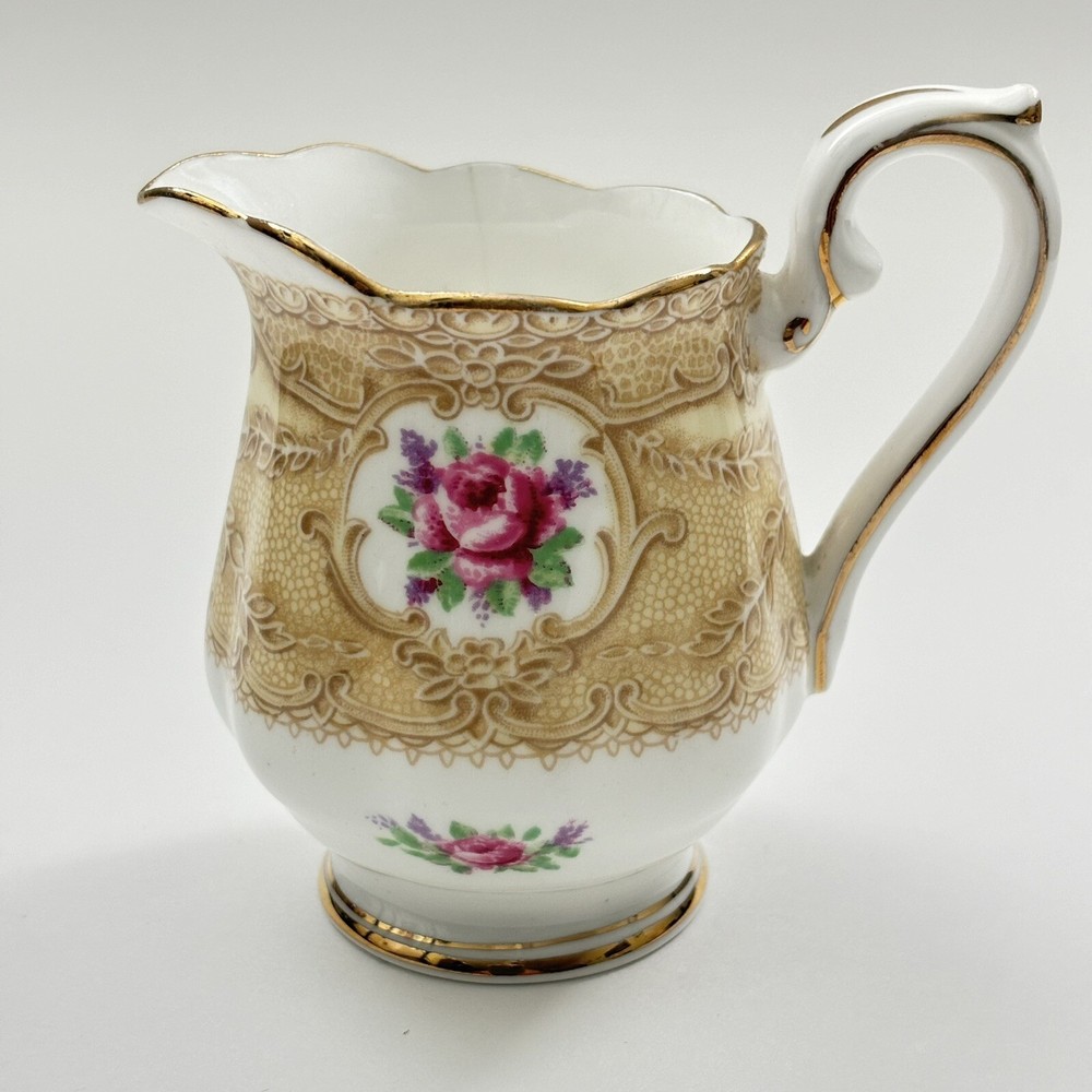 Vintage Royal Albert Devonshire Lace Cream Pitcher Tableware Bone China England.