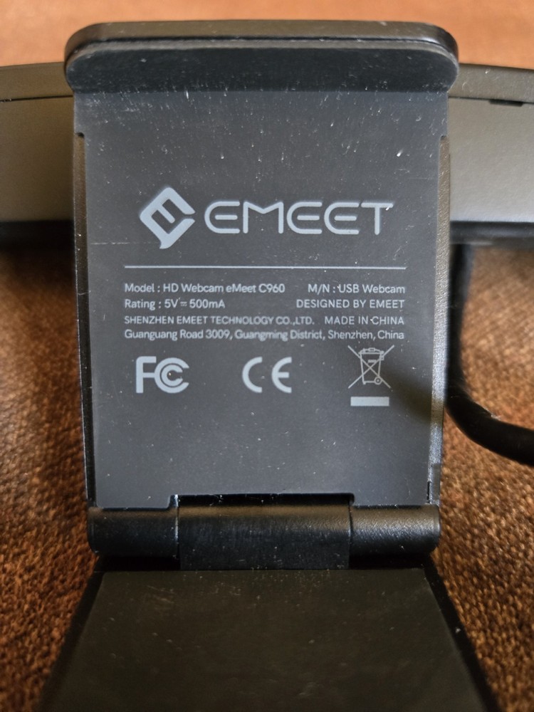 EMEET C960 1080p USB Webcam Black