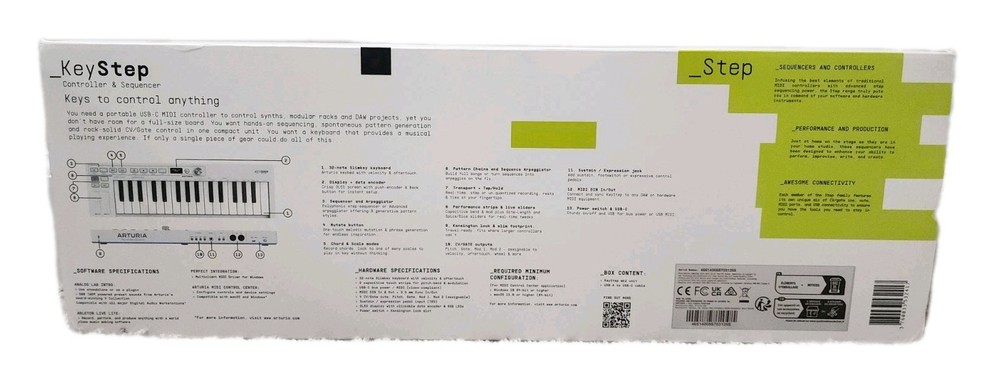 Arturia Keystep mk2 32-Key MIDI Keyboard Controller Sequencer