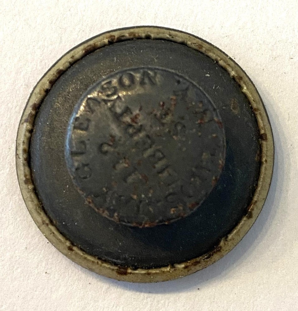 FRONTENAC Bicycles MFG Pin Back advertising Lapel BUTTON Syracuse Specialty