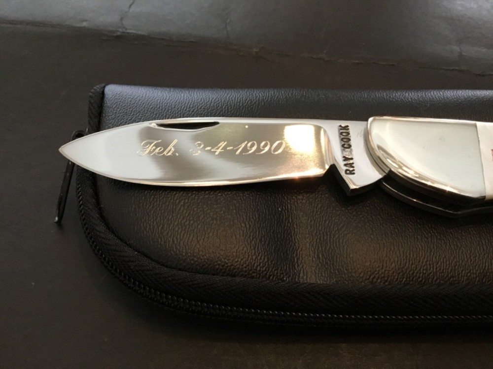 Custom Ray Cook Master Smith MOP Slipjoint Folder Folding Knife