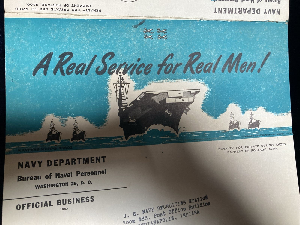 U. S. Navy Recruiting Mailer 1951
