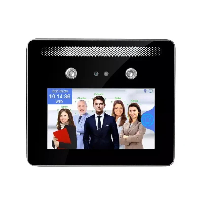 Biometric Dynamic Face Access Control 5inch Touch Screen AI Face Recognition