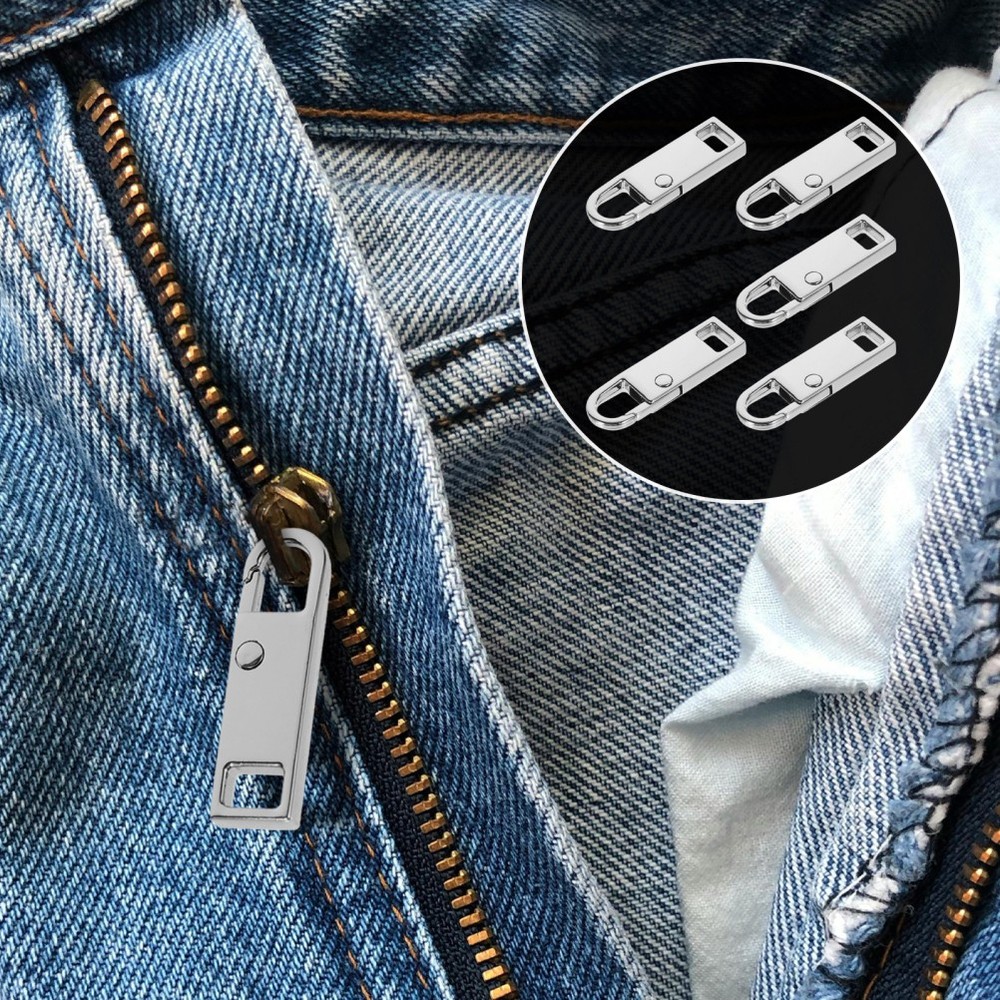 5pcs Detachable Zipper Pull Tab DIY Luggage Backpack Clothing Accessories