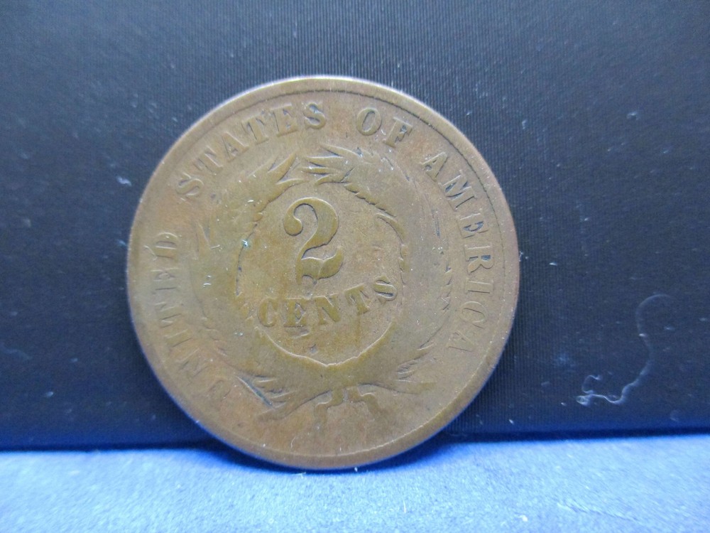 1869 Two Cent Piece Us Type Coin G Good
