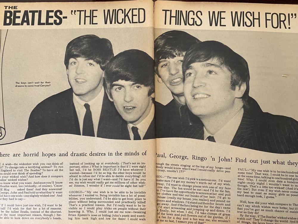 The Beatles, Two Page Vintage Clipping