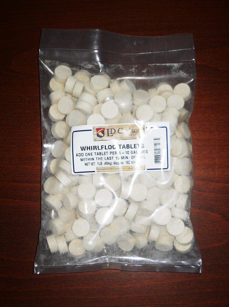 WHIRLFLOC TABLETS 1 POUND IRISH MOSS TABS CLEAR BEER CLARIFIER FOR HOME BREWING