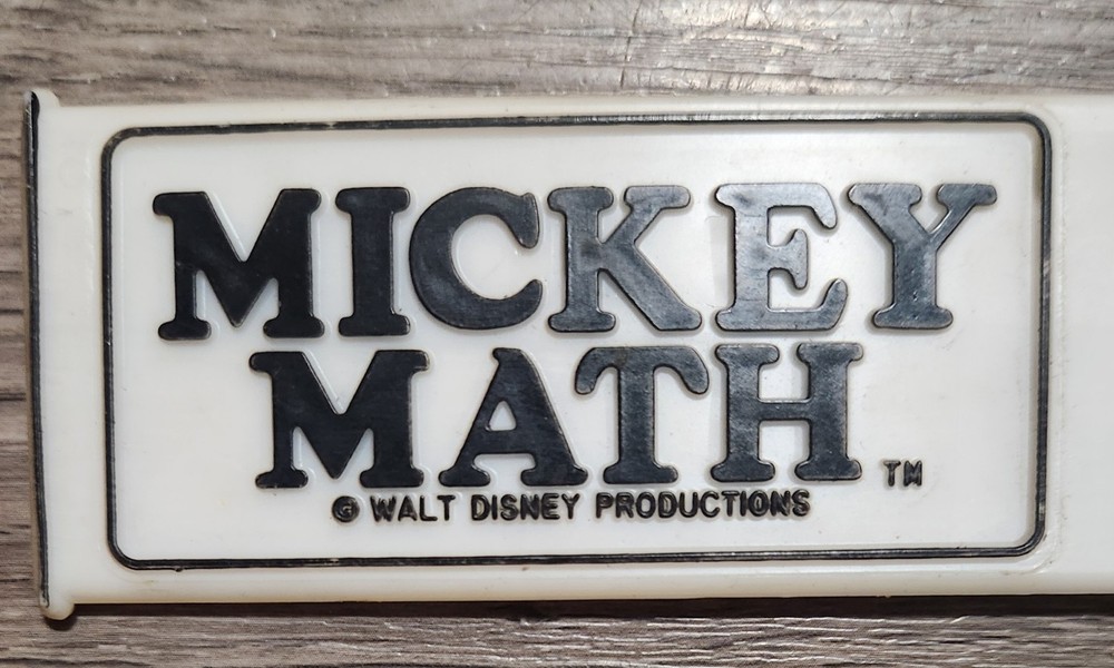 Walt Disney World Mickey Mouse Math Conversion Slide Ruler