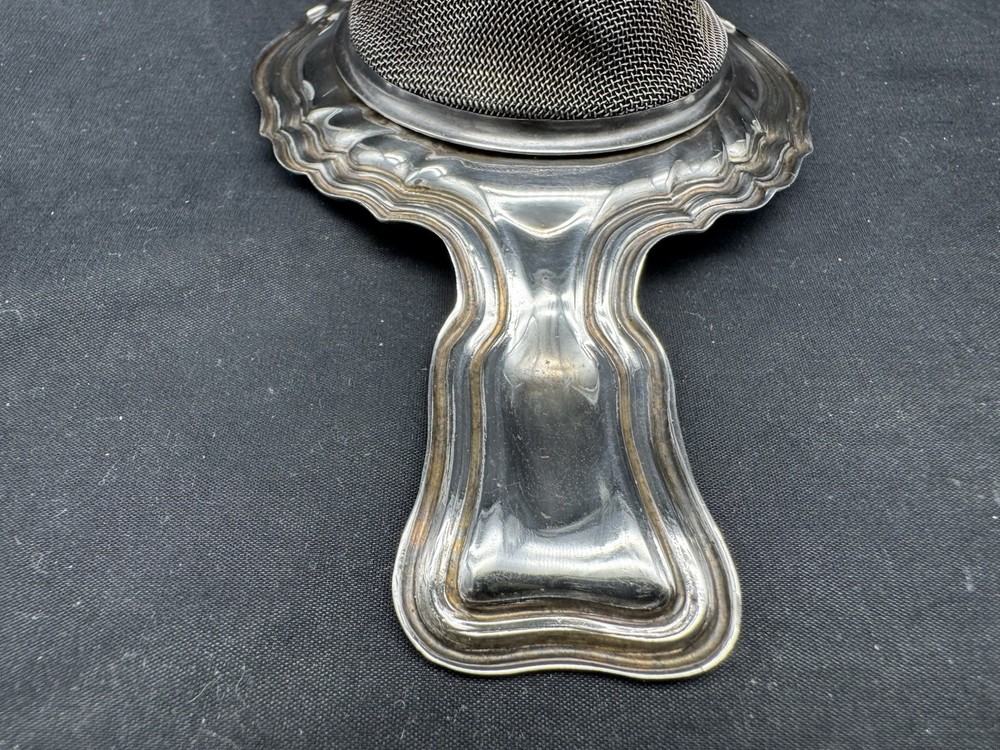 Vintage German 835 Silver Tea Strainer, 27 grams